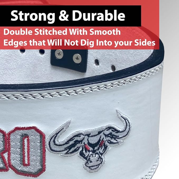 IBRO Powerlifting Lever Gym Belt – Power 8MM, 10MM or 13MM Extreme Heavy Duty Genuine Leather Belts - Squats Deadlifts Bodybuilding Weight Lifting IPF Power Lifting Strongman for Men