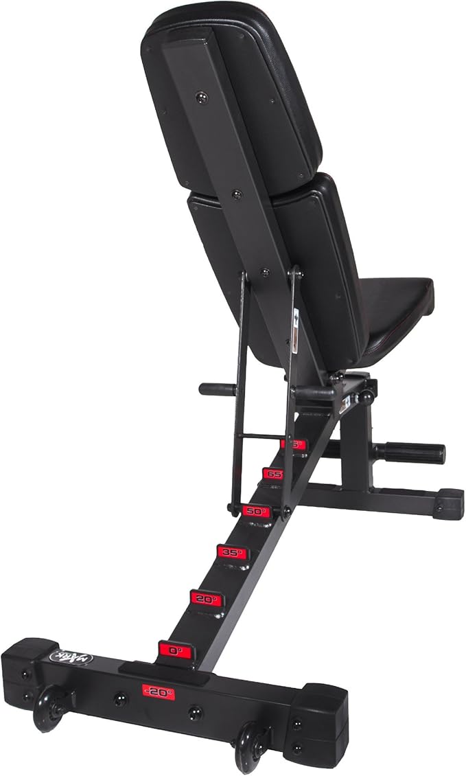 XMark Adjustable Weight Bench, High Performance Adjustable Bench, 1500 lb Weight Capacity, Strength Training Adjustable Benches for Commercial or Home Use