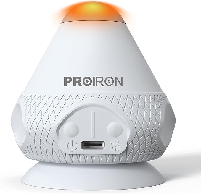 PROIRON Mountable Massage Ball Vibrating & Heating Hand Free,Deep Tissue Massage Trigger Point Therapy for Back Neck Feet Body, Myofascial Release Muscle Soreness & Joint Pain Relief