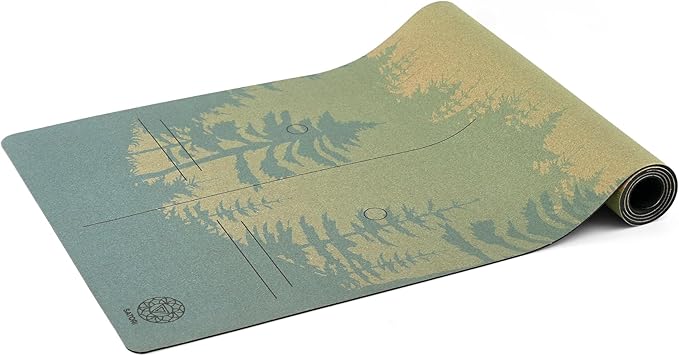 Cork Yoga Mat with Natural Rubber Base, Extra Size, Thickness and Support, Excellent Cushion & Grip, Non-Slip, Non-Toxic, Sweat-Resistant, Sustainable, Eco-friendly Exercise Mat