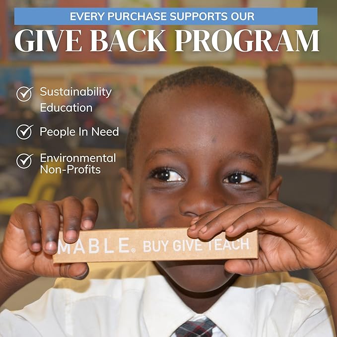 Bamboo Electric Toothbrush Heads | Compatible with Laifen Electric Toothbrush | 4 Brush Heads with Soft Bristles | Plant-Based Adult Size Replacement Heads