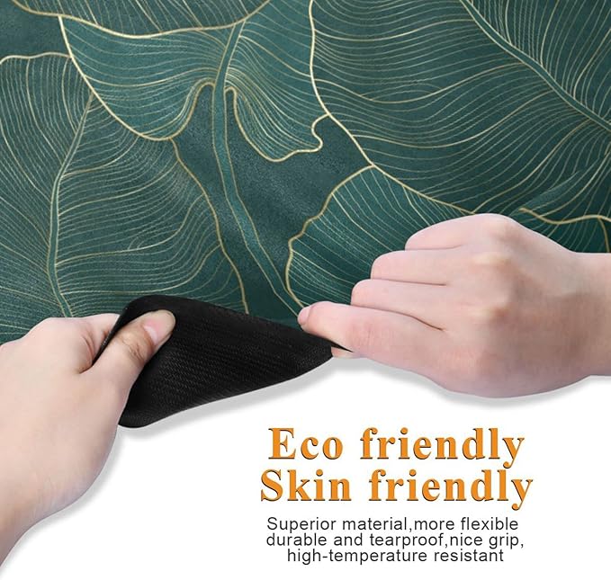 Vintage Mandalas Leaves Yoga Mat Non Slip Thick Kids Banana Palm Eco Friendly Rubber Workout Foldable Yoga Mat Women Exercise A003