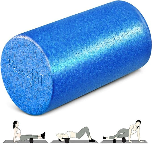 Yes4All High-Density EPP Round Back Roller Foam, Exercise Foam Roller for Yoga, Pilates & Stretching - 12, 18, 24, 36 inch