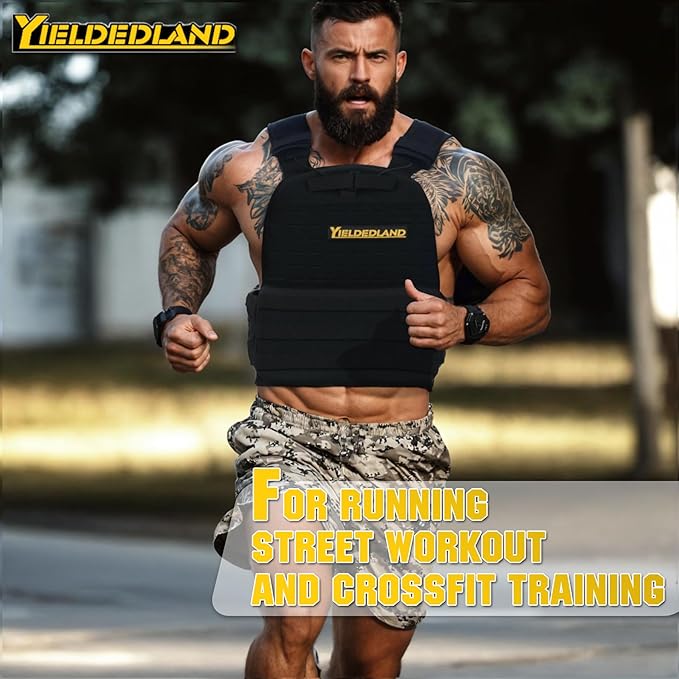 15lb/21lb Weighted Vest for Men and Women with Weight Vest Plates, Weight Vest for Strength and Endurance Training, Workouts, Running, Walking