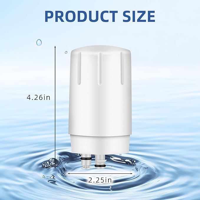 Sink Filter Replacement for Brita Faucet filter, Fits All Brita 36311 On Tap Water Filtration System, BPA-Free, Reduces Lead, Fits 36311, FR-200, FF-100 Sink Faucet Filter, White, 2 Packs SETFEEL