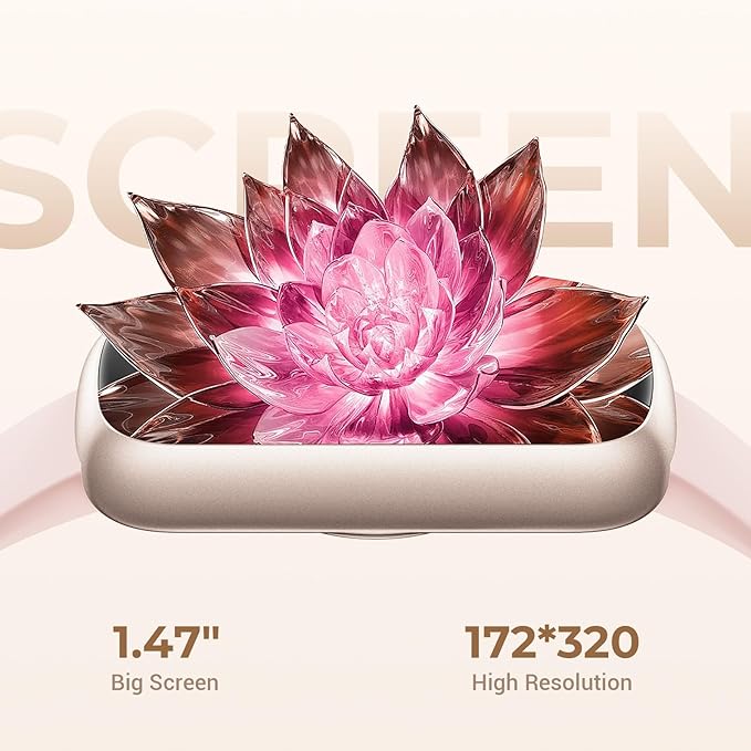 Health Fitness Tracker Smart Watch with 24/7 Heart Rate, Blood Oxygen, Sleep Tracker, Pedometer, 3 Colorful Bands & 3ATM Waterproof Activity Tracker with Step Calorie Counter, Bubble Pink