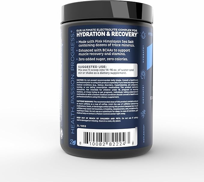 Pre-Workout Electrolyte + Energy Powder Drink Mix (90 Servings | Peach Mango) w/ 0 Sugar +BCAAs +B-Vitamins Electrolyte Supplement w Potassium Zinc & Magnesium for Hydration - Keto Electrolytes