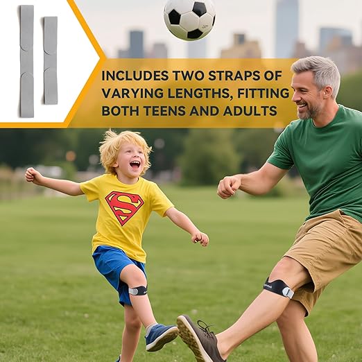 Patellar Tendon Support Strap – Adjustable Non-Slip Patella Band Knee Brace Stabilizer for Jumpers Knee, Tendonitis, Running, Basketball, Volleyball, Squats – Two Interchangeable Straps for Adults & Teens, 1 Pack