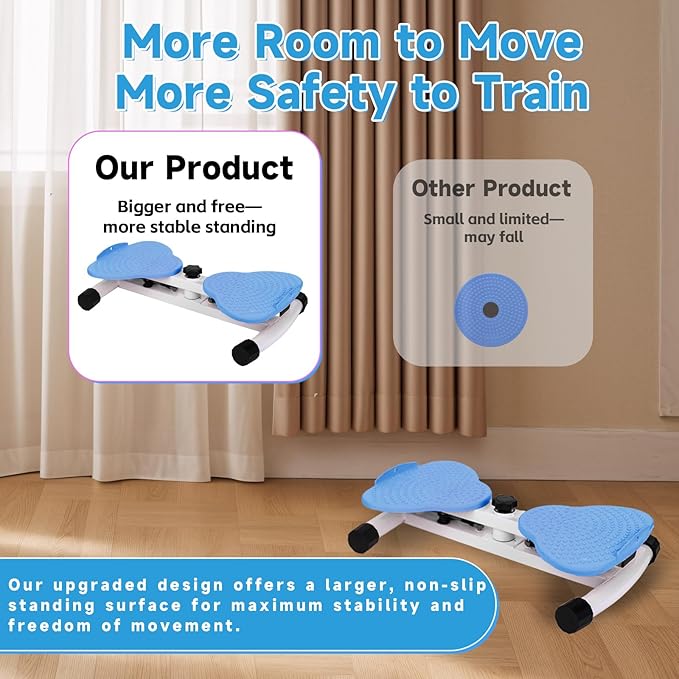 Waist Twister, Waist Twisting Machine, Waist Twister Machine Exercise, Ab Roller with 350 lbs Ab Twister, 20dB Ultra-Quiet Noiseless Home Gym Exercise Equipment for Women Men