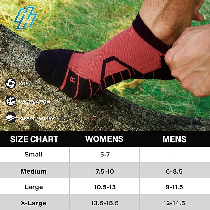 Hylaea Athletic Running Socks Cushion Padded Moisture Wicking Low Cut