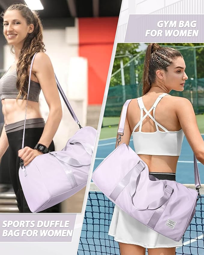 Gym Bag Womens,Travel Duffel Carry on Bag Sport Tote Bag Weekend Overnight Bag