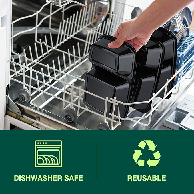 Glotoch 20 Pack 32OZ Meal Prep Containers Reusable Microwave Safe,Extra Large &Thick Food Storage Containers With Lids, Durable Bento Boxes BPA-free, Stackable,Dishwasher/Freezer Safe