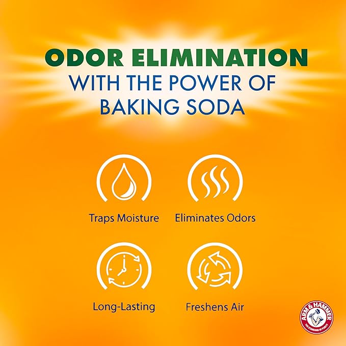 Arm & Hammer Essentials Hanging Moisture Absorber and Odor Eliminator, 17.5 oz., 3 Pack, Fragrance Free, Moisture Absorbers for Closets, Laundry Rooms and Bedrooms, Long-Lasting Freshness