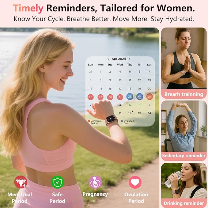 MorePro Health Fitness Tracker with 24/7 Heart Rate/Blood Pressure Monitor, Blood Oxy-gen/Sleep Tracking, 120+ Sports Activity Tracker, Smart Watch (Make/Answer Call) with Step Counter for Women Men