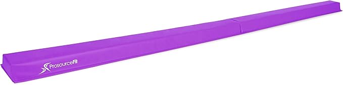 ProsourceFit Gymnastics Balance Beam for Kids, 9ft Long Firm Folding Floor Beam with Non-Slip 4-inch Wide Surface for Safe Gymnastics Practice at Home or Gym