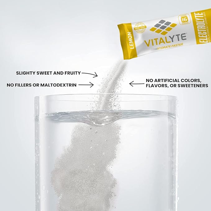 Vitalyte Electrolytes Packets Isotonic Sports Drink | Electrolytes Powder Packets Sports Nutrition Electrolyte Replacement Drinks Dehydration Relief Packets