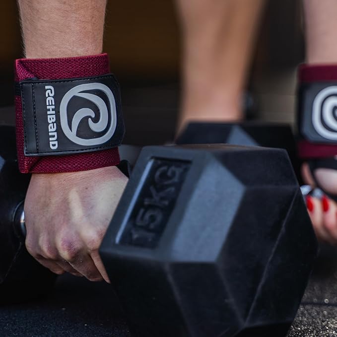 Rehband Wrist Wrap 1 Pair, Wrist Wraps Weightlifting, Training 18 inch, Wrist Wrap, Comfortable & Stabilizing Wrist Supports for Gym