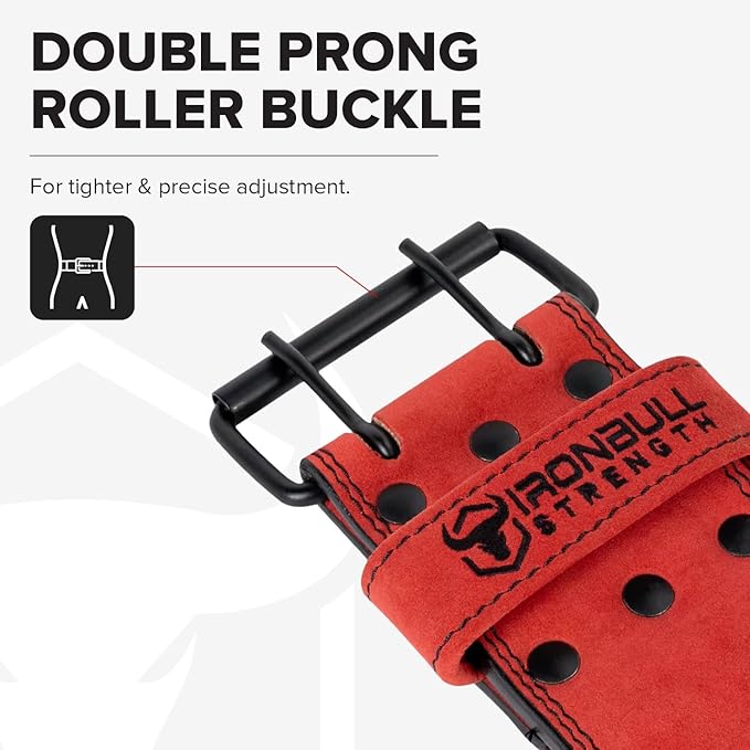 Powerlifting Belt - IPF Approved – Weight Lifting Belt 10mm - Prong Weightlifting Belt for Squats, Deadlift, and Bench Press – Lifting Belt Leather 4in for Men and Women – Back Brace for Gym, Workout, Strength Training, Strongmen & Power Lift