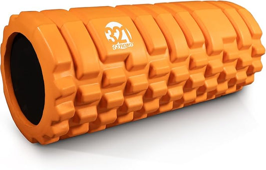 321 STRONG Foam Roller - Medium Density Deep Tissue Massager for Muscle Massage and Myofascial Trigger Point Release, with 4K eBook