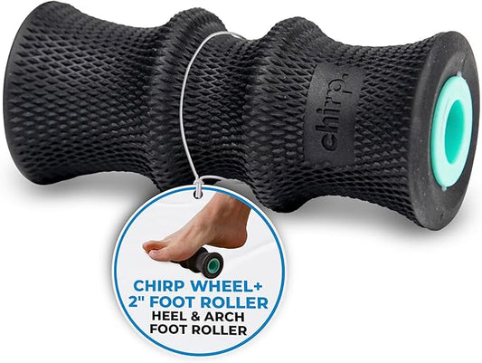 Chirp Wheel Foam Roller – Targeted Back & Neck Relief, Lumbar Spine Stretcher, Spinal Decompression Back Stretcher, Massage Roller with Density Foam for Physical Therapy, Supports 500lbs, 2-Inch Mint
