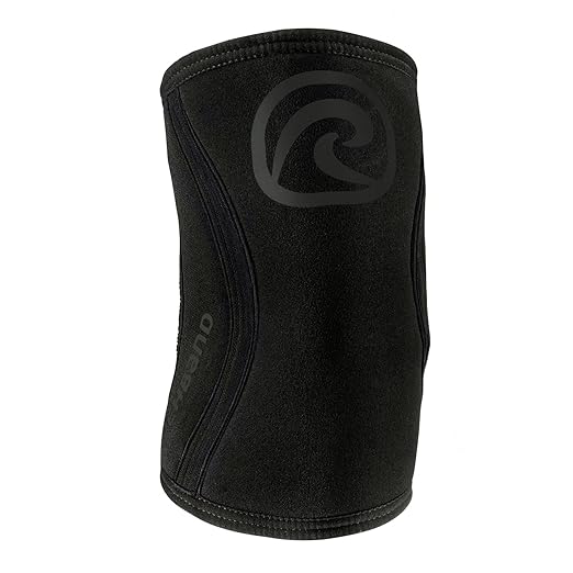 Rehband Elbow 5mm Compression Sleeve, Neoprene Elbow Sleeves for Weightlifting, Anatomical Design, Non-Slip & Close Fitting, Elbow Support Unisex, Colour:Carbon/Black, Size:Small
