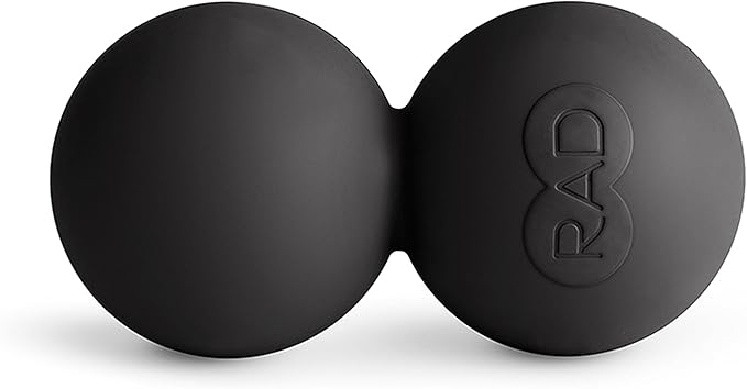 RAD Stiff Peanut Massage Ball – High Density Yoga Deep Tissue Roller Ball – Myofascial Release for Back, Neck, Feet, Psoas & Spine – Suboccipital & Thoracic Trigger Point Therapy