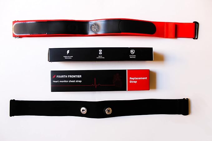 Replacement Heart Rate Chest Monitor Strap, Compatible with Frontier X2 Wahoo Tickr Polar Garmin HRM Coospo