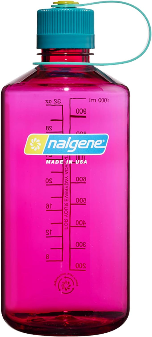 Nalgene Leak Proof Tritan BPA-Free Water Bottle - 32 oz Narrow Mouth - Made in the USA for Outdoor Use & Daily Hydration (Eggplant)