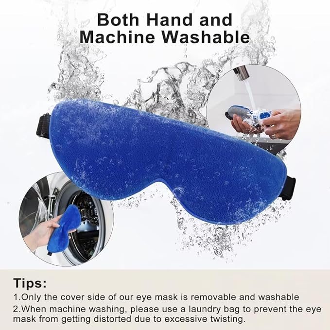 Kovnlo Heated Eye Mask, Washable USB Electric Warm Compress Eye Heating Pad for Dry Eyes, Blepharitis, Syndrome, Chalazion, Stye, MGD and Steam Moist to Unclog Glands