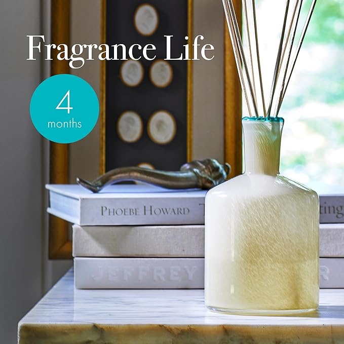 LAFCO New York Reed Diffuser Refill, French Lilac - 8.4 oz - Up to 4-Month Fragrance Life - Includes Natural Wood Reeds - Free of Dyes & Propellants - Made in The USA