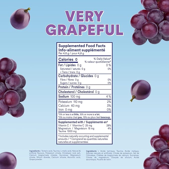 Cira Hydration Powder (45 Servings) x Alicia McCarvell's Electrolyte Drink Mix with Himalayan Salt for Dehydration Relief and Recovery - Very Grapeful