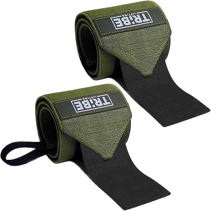 Heavy Duty Wrist Wraps & Lifting Straps – Weightlifting Wrist Wraps for Men with Silicone Grip & Padding – Gym Wrist Straps for Weightlifting