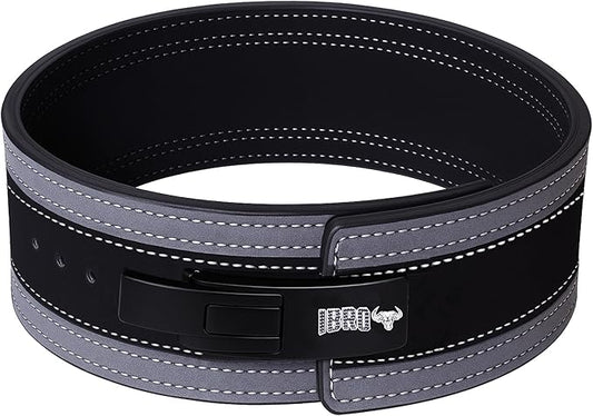 IBRO Powerlifting Lever Gym Belt – Power 8MM, 10MM or 13MM Extreme Heavy Duty Genuine Leather Belts - Squats Deadlifts Bodybuilding Weight Lifting IPF Power Lifting Strongman for Men