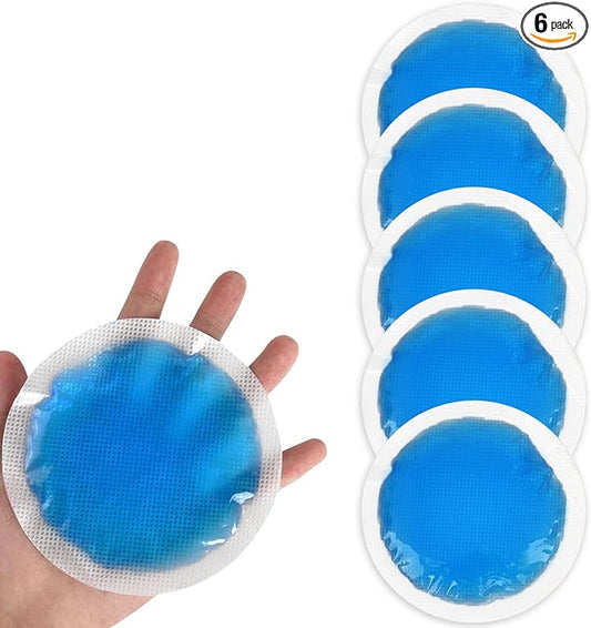 Tutmyrea Reusable Cold Compress - 6 Soft Ice Packs for Injuries, Kids & Wounds; Gel Packs for Eyes, Face, Allergies & Teeth