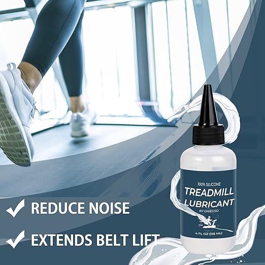 100% Silicone Treadmill Lubricant for Belt, 4 Ounces Treadmill Oil Belt Lubricant, Easy to Apply & Suitable for Most Treadmill Brands
