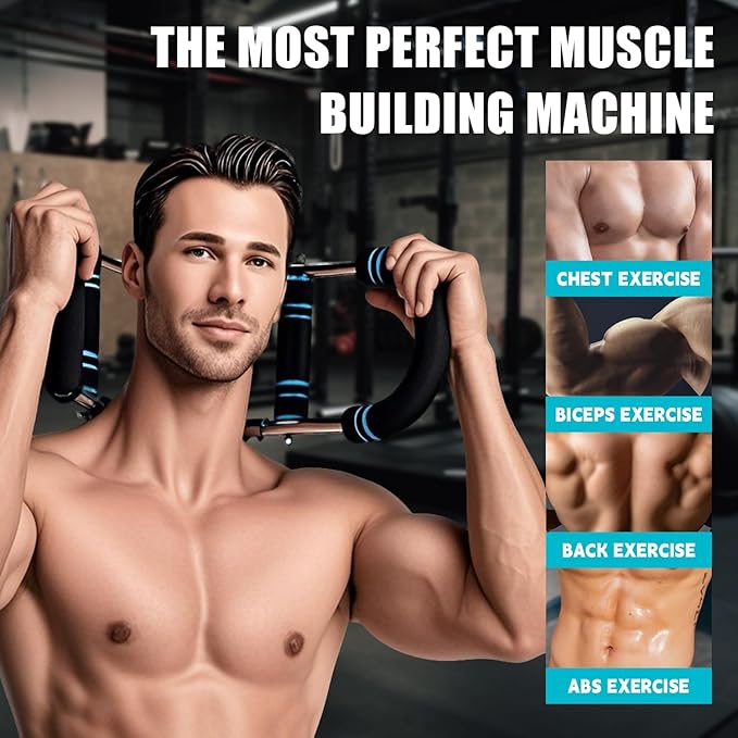 Twister Arm Trainer, 40-100lb Adjustable Chest Workout Equipment, Portable Power Twister Bar, 2025 New Adjustable Twister Arm Chest Exerciser,Detachable Design Fitness Anywhere