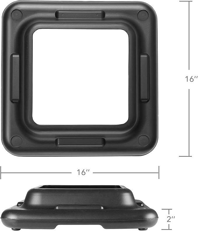 Philosophy Gym Aerobic Exercise Adjustable Step Platform Risers, 2 Pack - Black