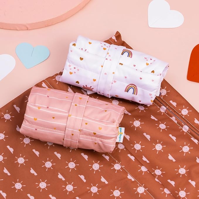 babygoal Wet Dry Bags for Baby Cloth Diapers, Washable Travel Bags, Beach, Pool, Gym Bag for Swimsuits & Wet Clothes with Two Zippered Pockets 3 Pack, 3LN16