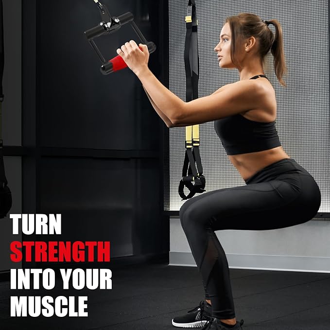 V-shaped Bar Straight Rotating Bar Curl LAT Pull Down Bar D Handle Double D Row Handle With PU Grip Environmentally Odorless, Lat Pulldown Attachments Cable Machine Attachment for Home Gym