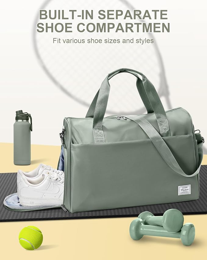 Gym Bag Womens,Travel Duffel Carry on Bag Sport Tote Bag Weekend Overnight Bag