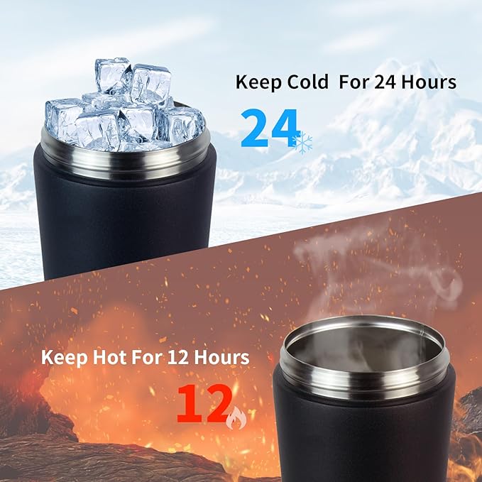 TOOFEEL Stainless Steel Shaker Bottle - 20 oz Double Walled Insulated Shaker Cup, Keeps Cold/Hot, For Protein Mixes & Gym Workout