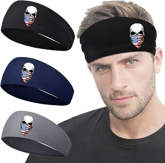 Sports Headbands for Men weat Bands Headbands Mens Head Bands for Women Workout Sweatbands