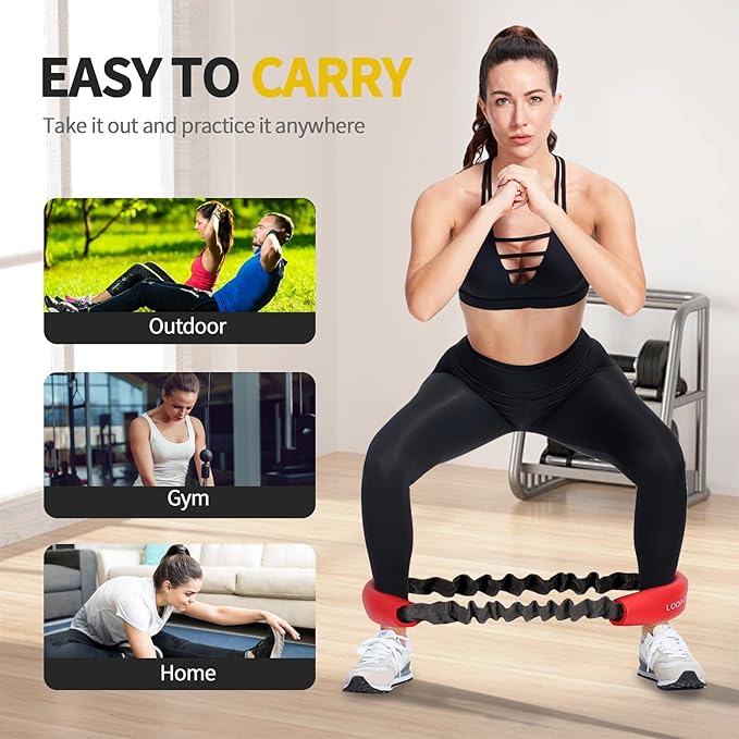 Hip & Core System, Resistance Loop to Stretch, Core Fitness Glute Workout Bands