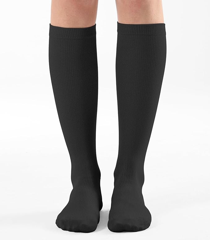 Breslatte Compression Socks for Women Men 10-14 mmHg Circulation Knee High Athletic Support Socks Running Travel Daily