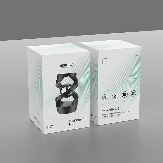 Upgraded Fidget Toys Adult, Kinetic Spinning Desk Toys, Kinetic Optical Illusion Toys, Kinetic Desk Fidget Spinner Toys, Cool Gadget Relieve Stress Anxiety Fidget Toys for Office for Adult(Rose Gold)