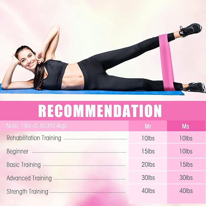 DEEKIN 20 Pcs Resistance Bands Resistance Loop Exercise Bands Exercise Equipment Elastic Drap Ring for Women and Men Home Fitness, Gym, Yoga