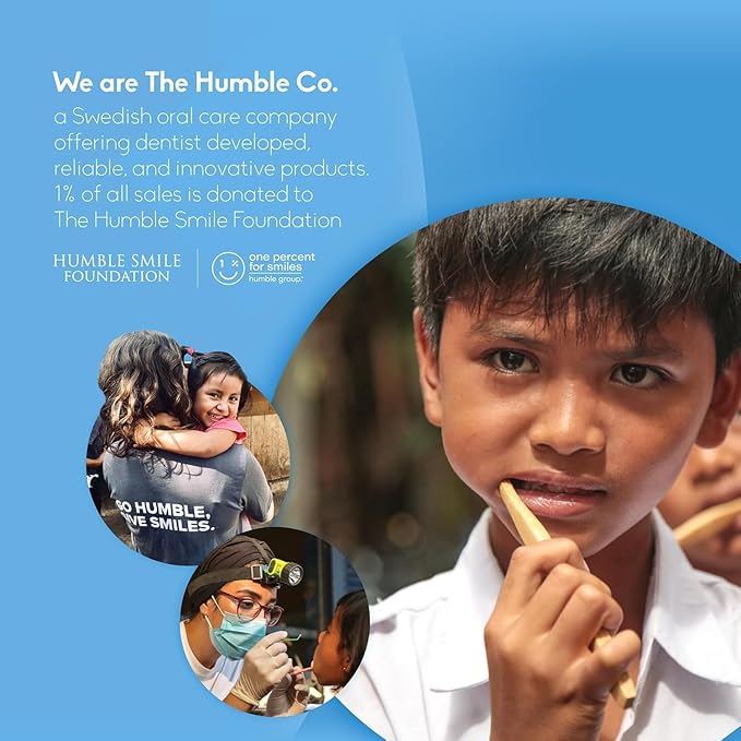 The Humble Co. Electric Toothbrush Heads – Replacement Heads Compatible with Oral B Toothbrush, Helps Remove Plaque and Eliminate Bad Breath (4pk)