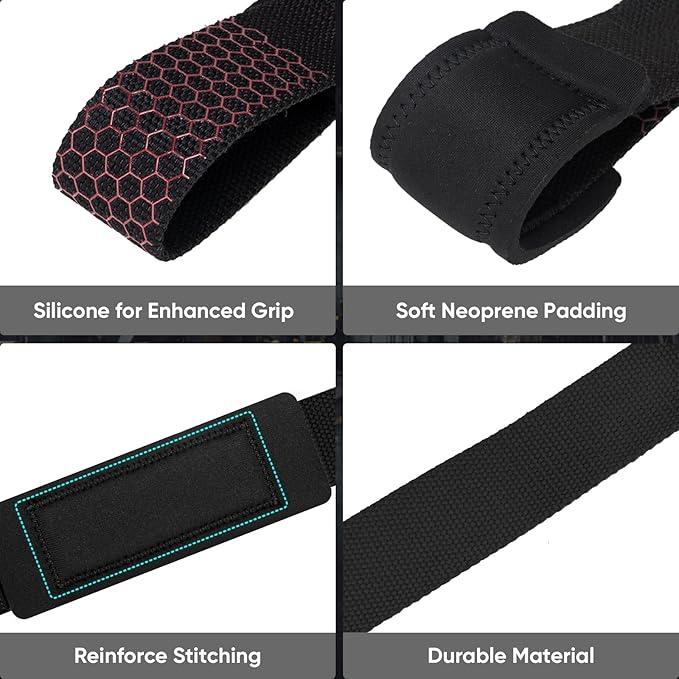 APEXUP Weight Lifting Straps for Weightlifting, Lifting Wrist Straps Gym, Deadlift Strap, Anti Slip Silicone Weightlifting Strap Men Women Powerlifting, Strength Training