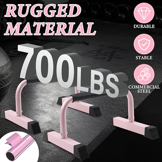 Push Up Bar, 700 LBS Potable Dip Bar with EVA Handle for Home GYM Gymnastics Calisthenics Equipment Apartment Courtyard Balcony Exercise Fitness Upper Body Arm Back Man Woman Kid