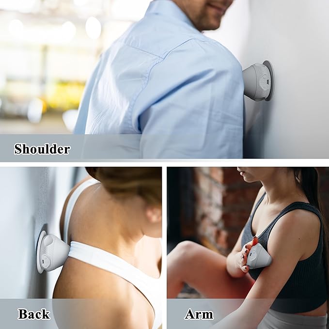 PROIRON Mountable Massage Ball Vibrating & Heating Hand Free,Deep Tissue Massage Trigger Point Therapy for Back Neck Feet Body, Myofascial Release Muscle Soreness & Joint Pain Relief